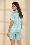 Zivame Valentine Flora Satin Sleep Short Set - Shrinking Violet — thumbnail 3